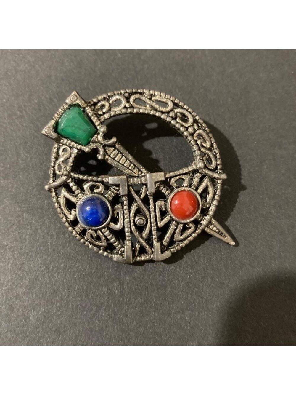 Vintage Sol D'or Miracle Celtic Brooch Pin